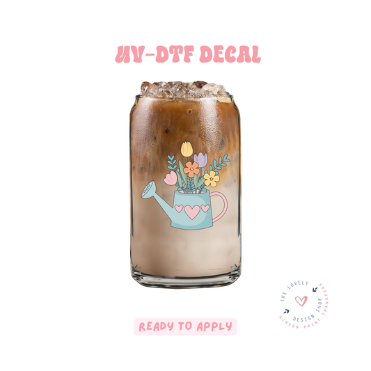 Spring Watering Can - UV DTF Cup Decal - Feb 4