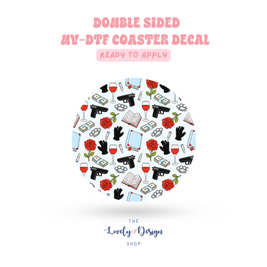 Mafia Romance - UV DTF Coaster Decal - Aug 8