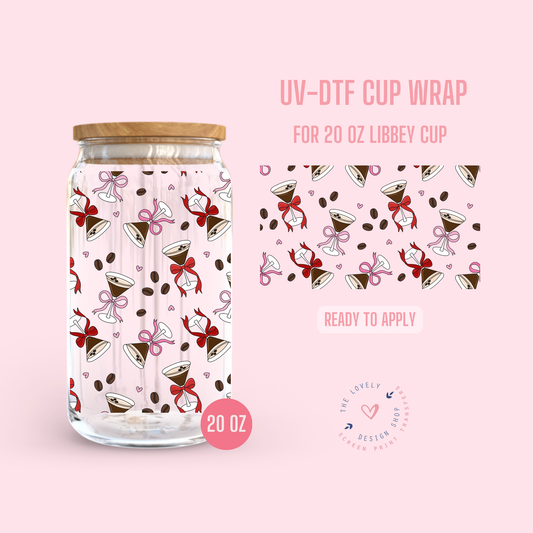 Espresso Martini - UV DTF 20 oz Libbey Cup Wrap - Jan 14