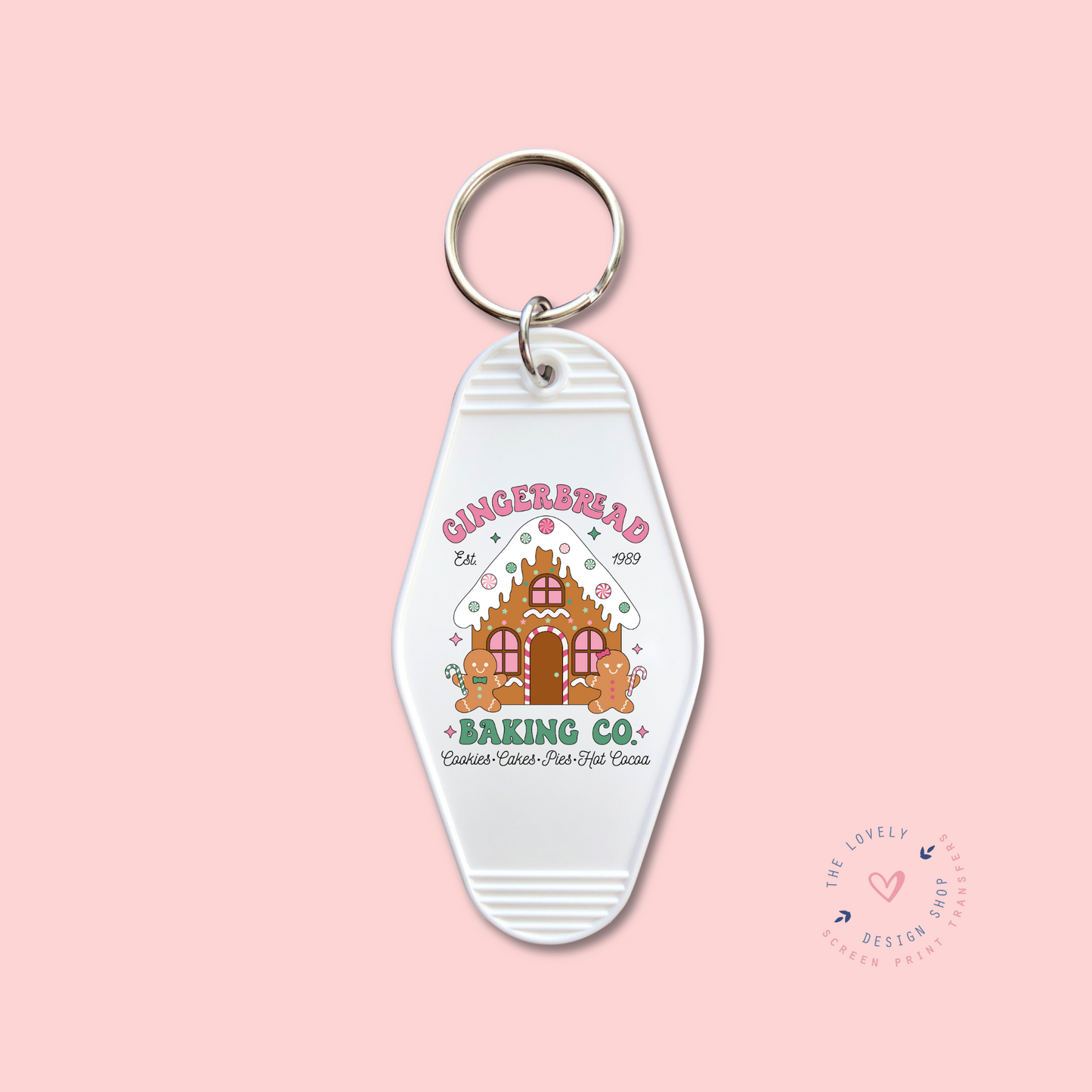 Christmas Gingerbread -  Keychain UV DTF Decal - Sep 16