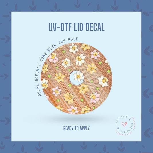 Daffodil - UV DTF Lid Decal - Aug 26