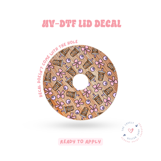 Cute Coffee - UV DTF Bookmark Decal - Feb 19