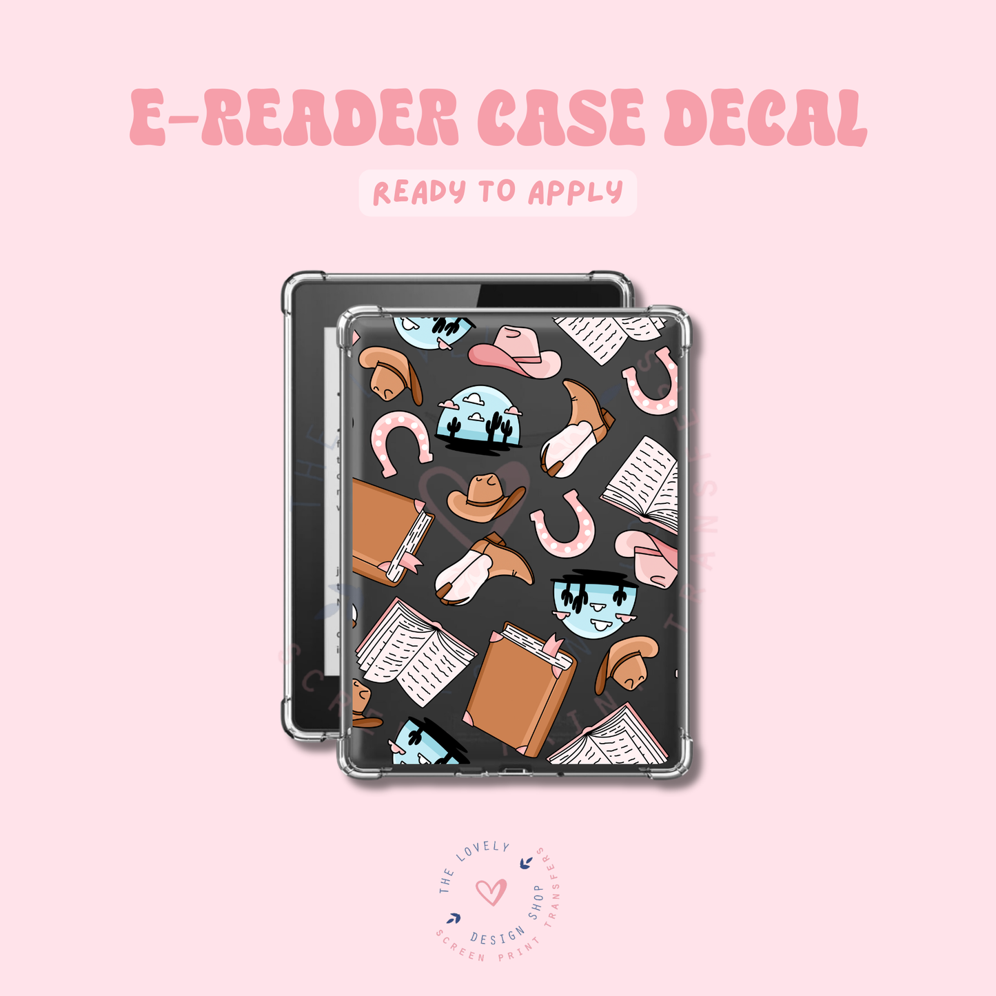 Cowboy Romance - UV DTF E-Reader Decal - Feb 4