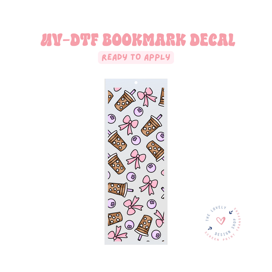 Cute Coffee - UV DTF Bookmark Decal - Feb 19