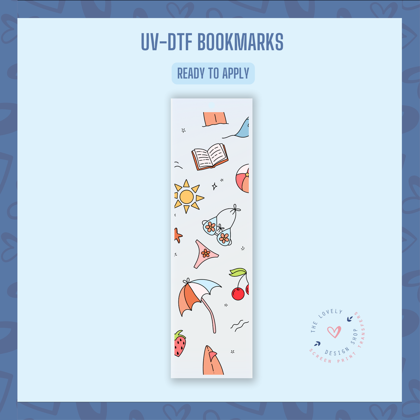 Summer Elements - UV DTF Bookmark Decal (Ready to Ship) Jun 3