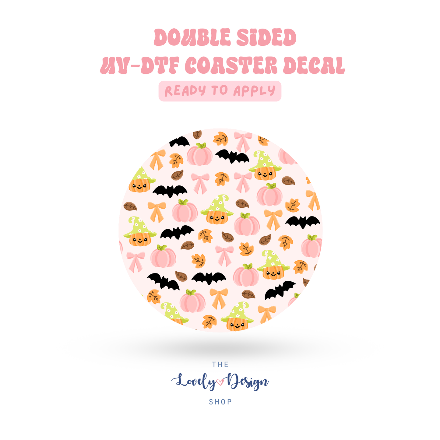 Cute Fall - UV DTF Coaster Decal - Sep 15