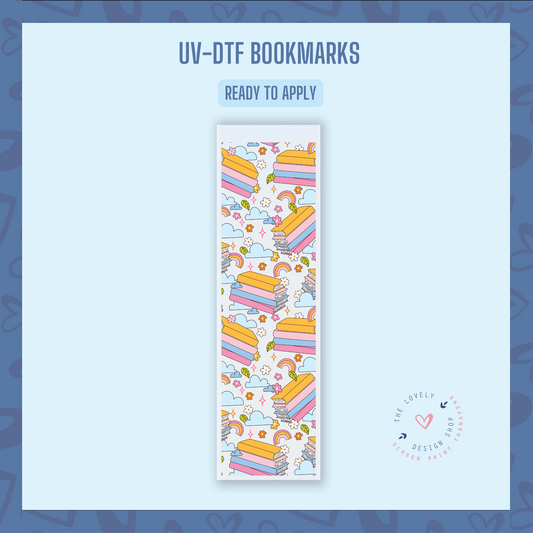 Bookish Bliss  - UV DTF Bookmark Decal (Ready to Ship) Apr 8
