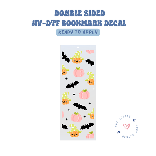 Cute Fall Bats - UV DTF Bookmark Decal - Sep 15