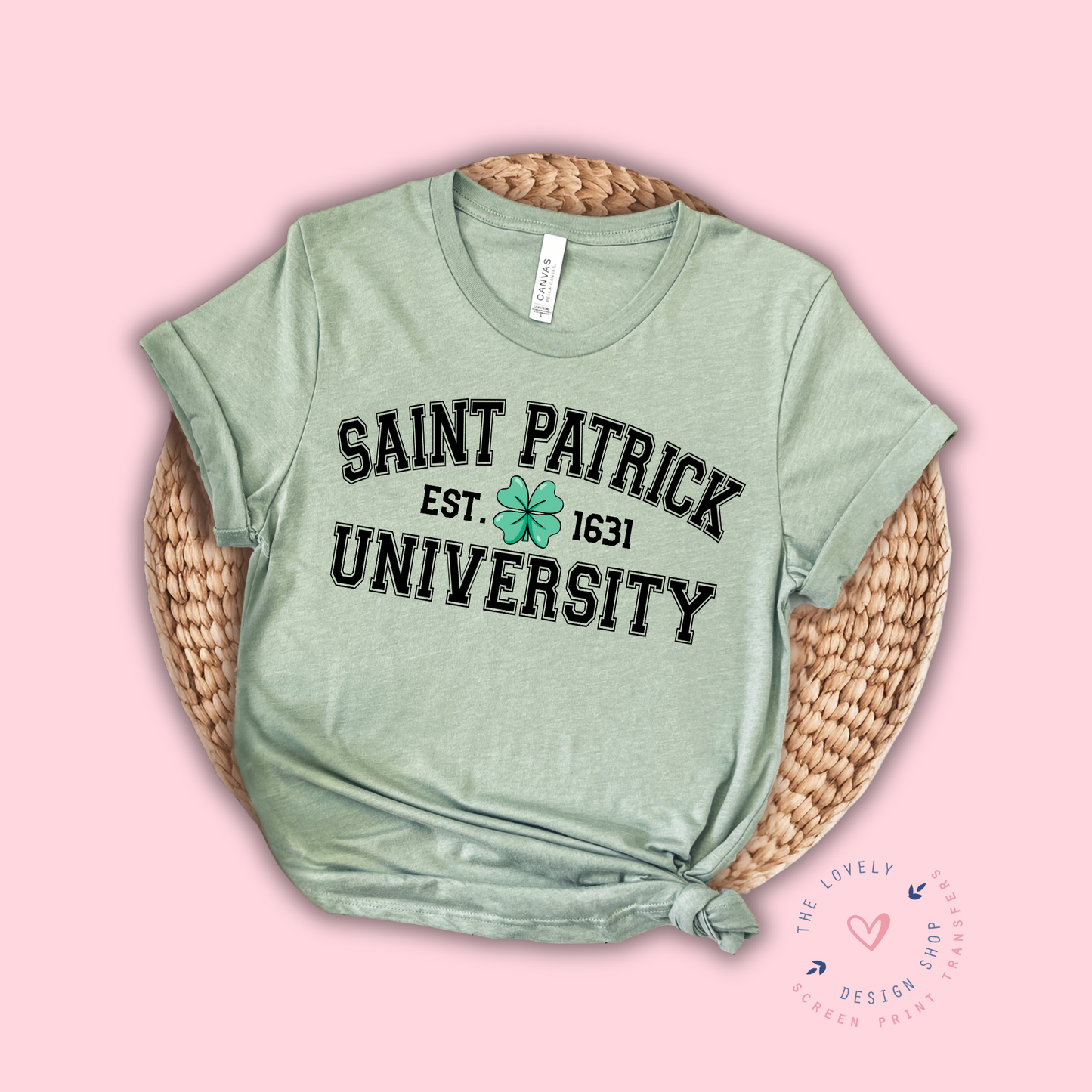 St. Patrick's University - FULL COLOR DTF TRANSFER (Ready to Ship)