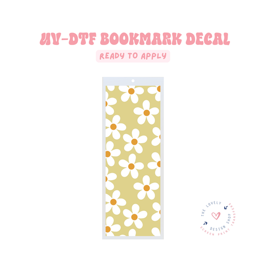Green Daisies - UV DTF Bookmark Decal - Jan 27