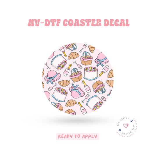 Picnic Days - UV DTF Coaster Decal - Feb 19