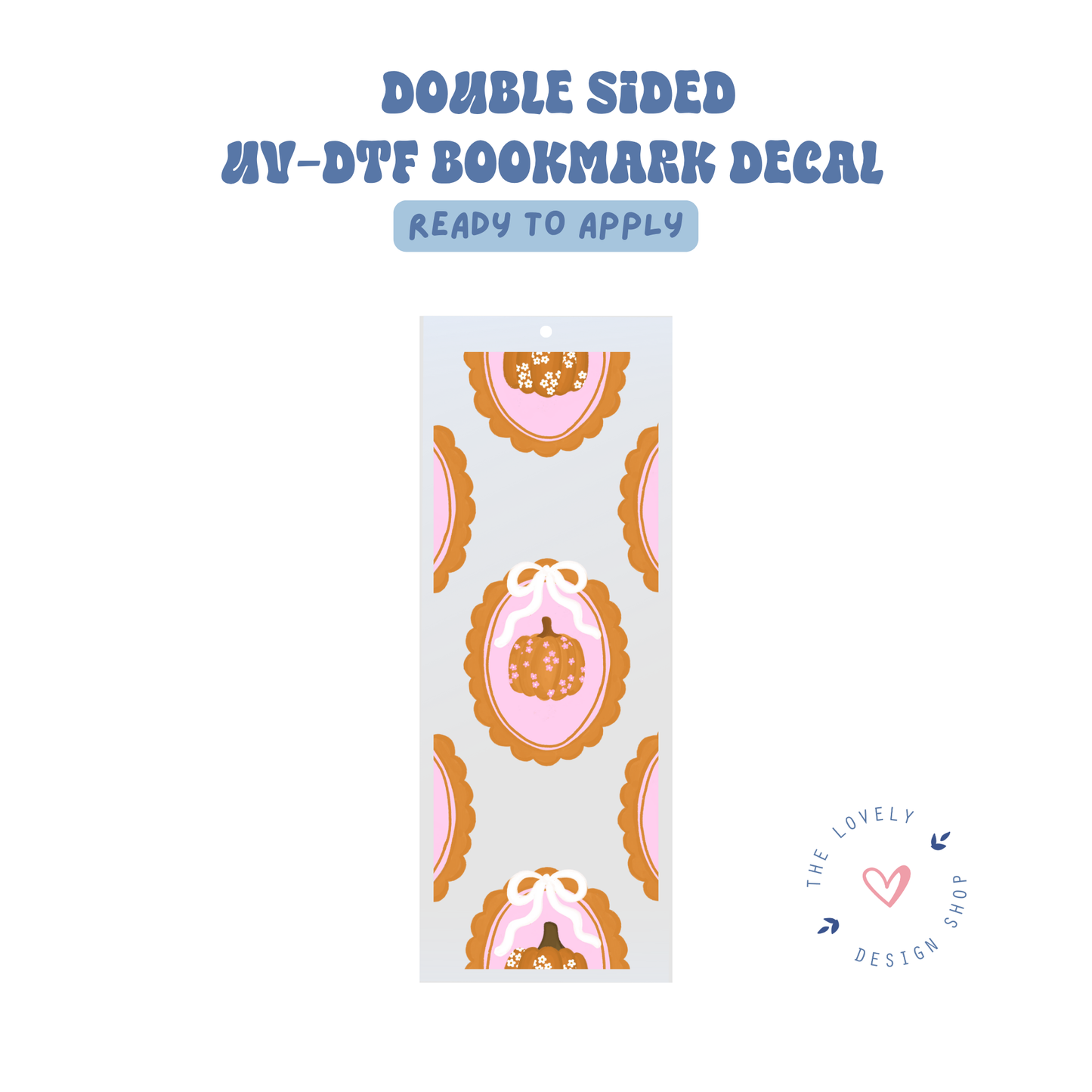 Pumpkin Frames - UV DTF Bookmark Decal - Aug 8