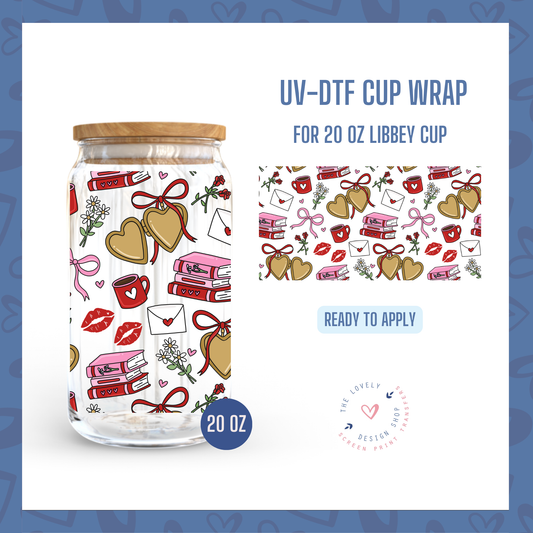 Romance - UV DTF 20 oz Libbey Cup Wrap - Jan 14