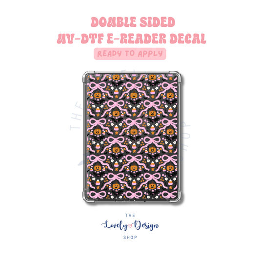 Coquette Halloween - UV DTF E-Reader Decal - Aug 8