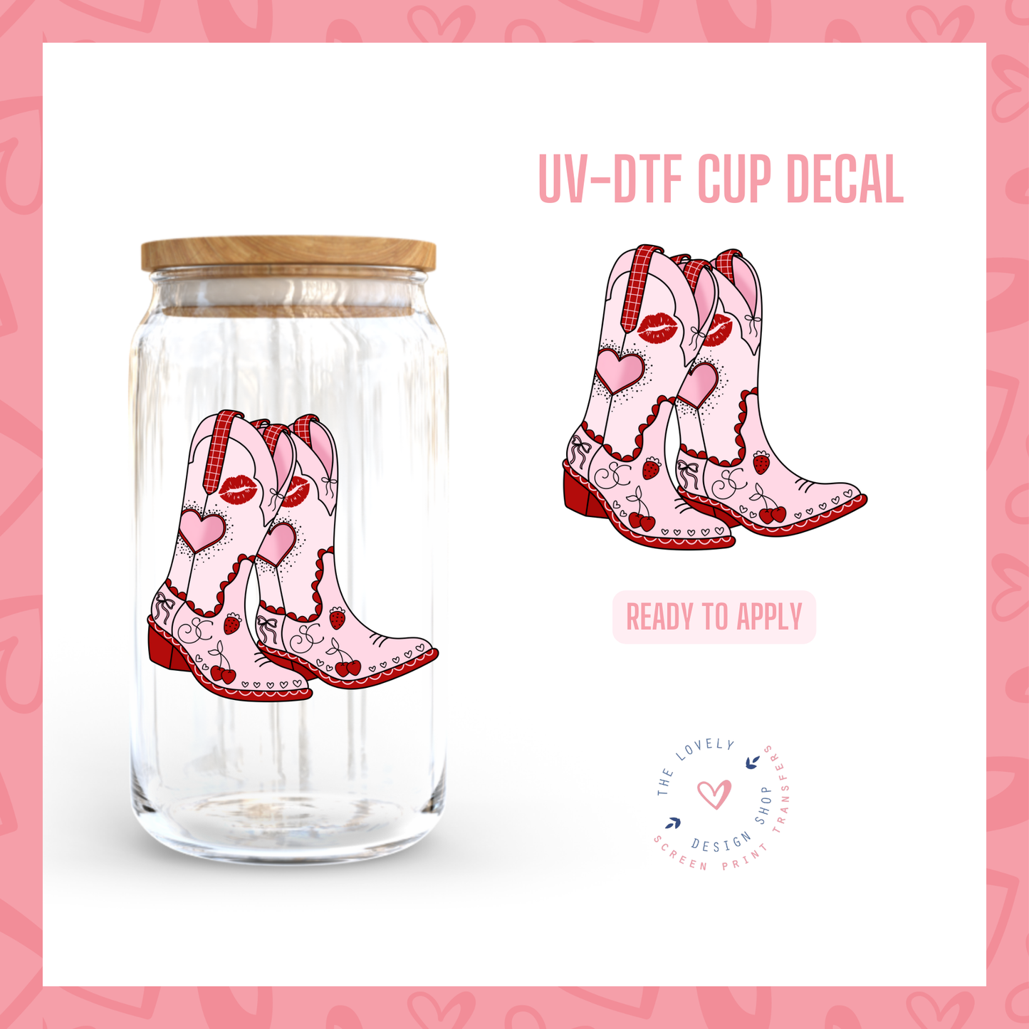 Short And Sweet - Pink - UV DTF Cup Decal - Nov 12