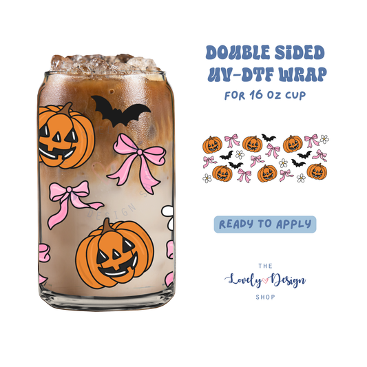 Halloween - UV DTF 16 oz Libbey Cup Wrap - Aug 8