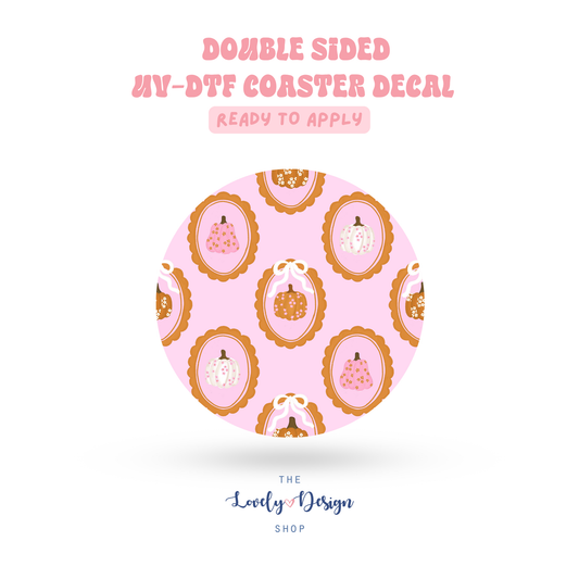 Pumpkin Frames - UV DTF Coaster Decal - Aug 8