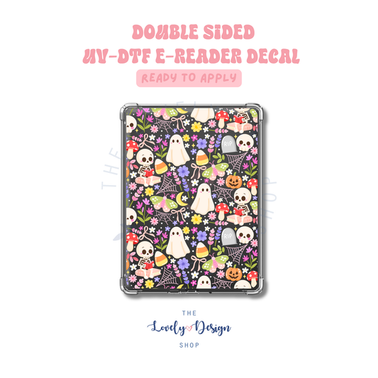 Pastel Spooky Garden - UV DTF E-Reader Decal - Aug 27