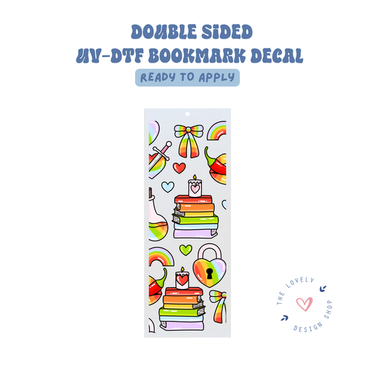 Rainbow Elements - UV DTF Bookmark Decal - Aug 8