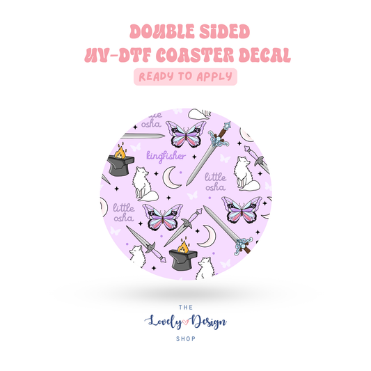 Quicksilver - UV DTF Coaster Decal - Aug 8