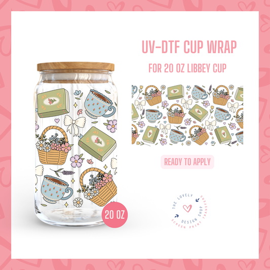 Cottage Girl Things - UV DTF 20 oz Libbey Cup Wrap - Jan 14