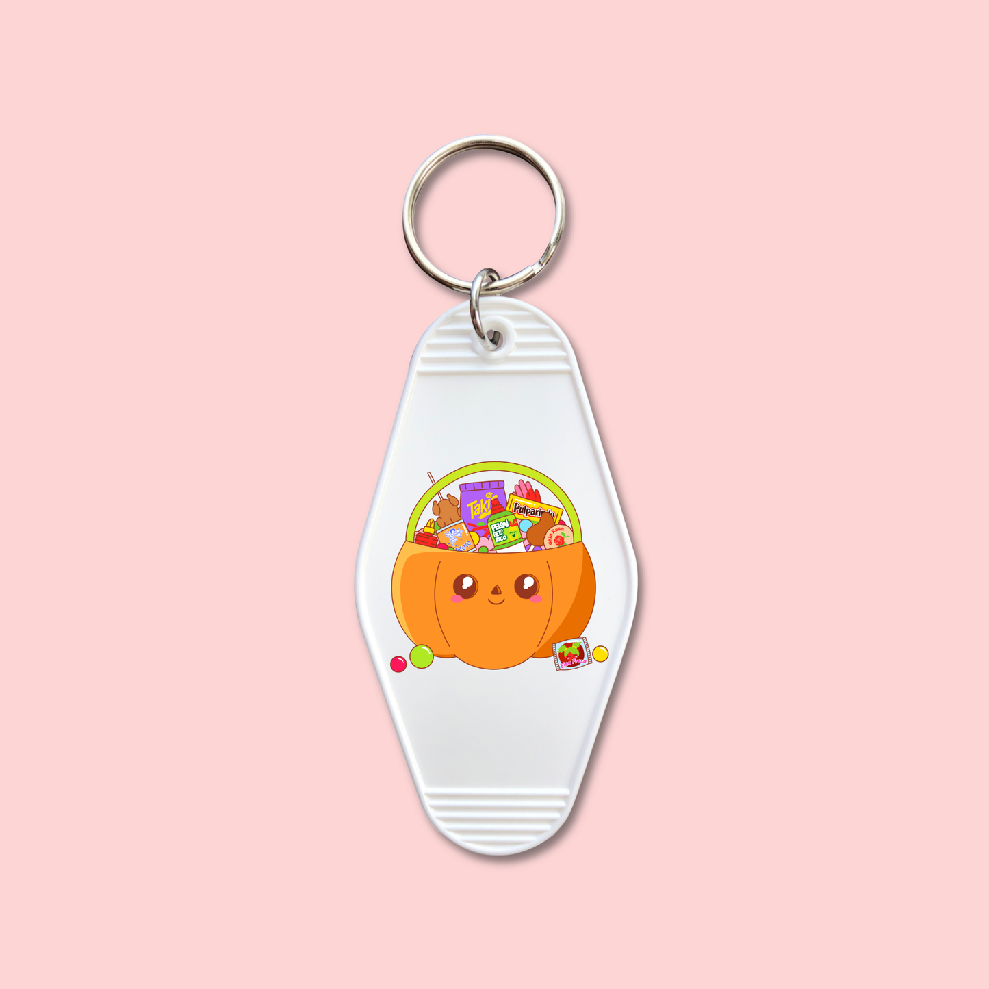 Mexican Candy Pumpkin Basket (Set of 5) -  Keychain UV DTF Decal - July 15