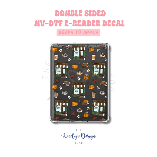 Fall Bookstore - UV DTF E-Reader Decal - Aug 8