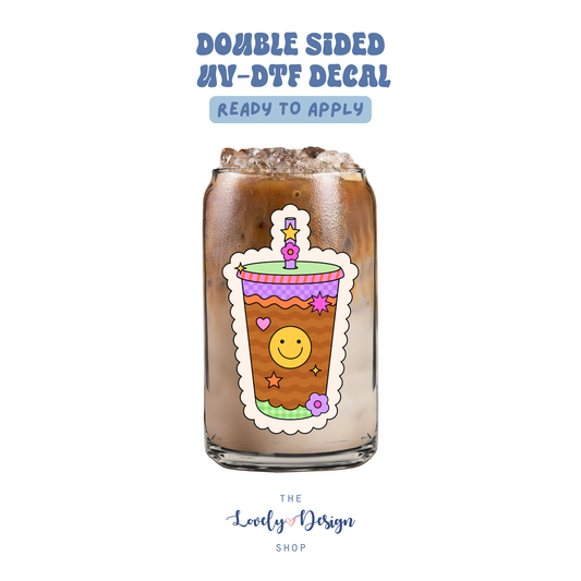 Retro Coffee - UV DTF Cup Decal - Aug 27