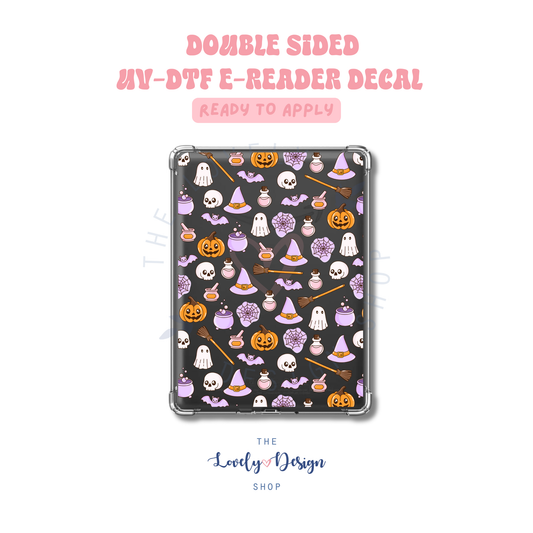 Purplish Halloween - UV DTF E-Reader Decal - Aug 27