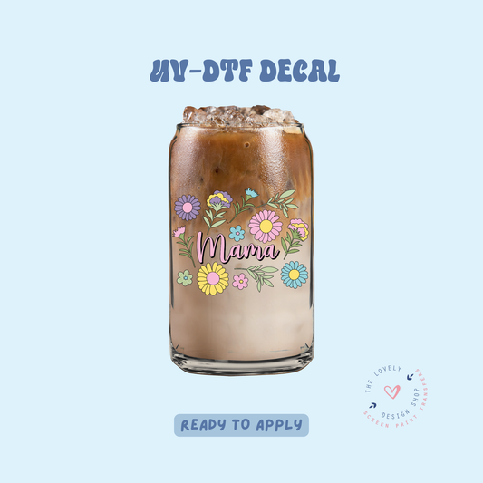 Floral Mama - UV DTF Cup Decal - Apr 23