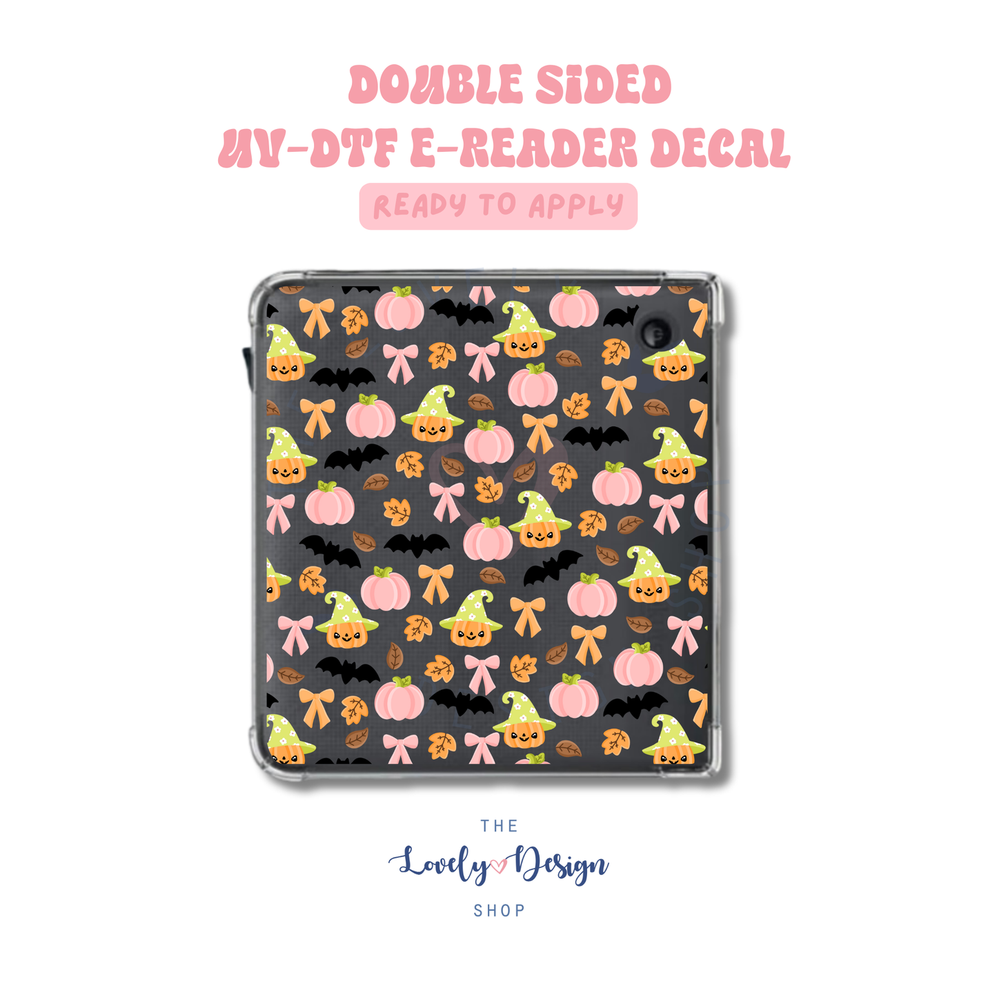 Cute Fall - UV DTF E-Reader Decal - Sep 15