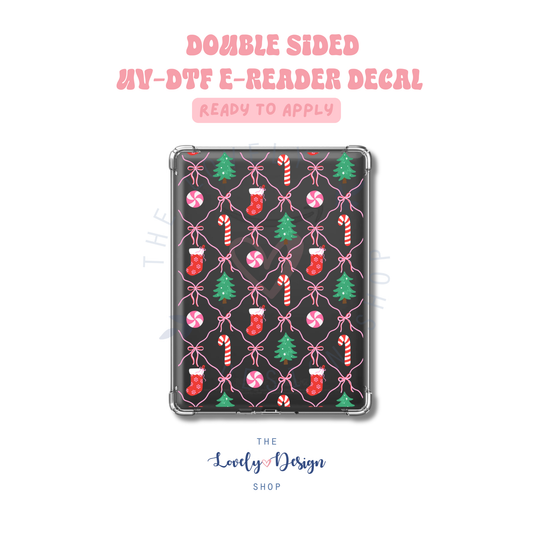 Coquette Xmas - UV DTF E-Reader Decal - Sep 15
