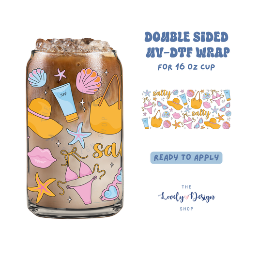 Salty - UV DTF 16 oz Libbey Cup Wrap - Aug 8