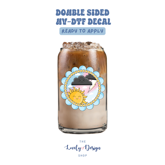 Grumpy Sunshine Frame - UV DTF Cup Decal - Sep 15
