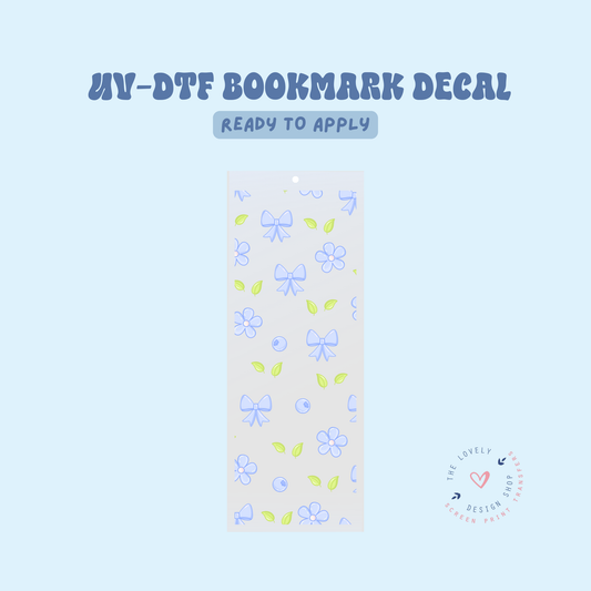 Coquette Blueberries - UV DTF Bookmark Decal - Apr 23