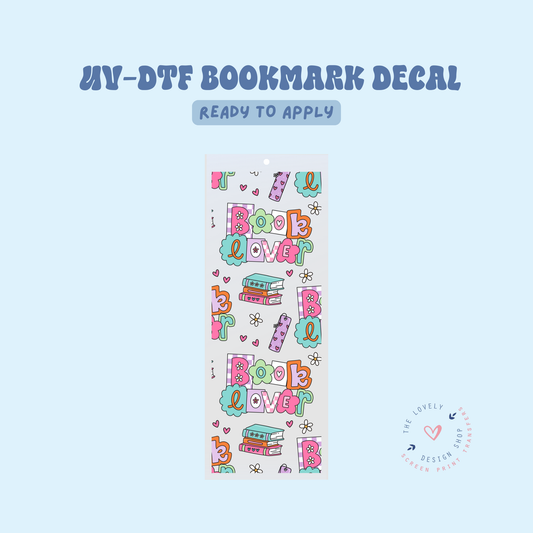 Book Lover - UV DTF Bookmark Decal - Feb 4