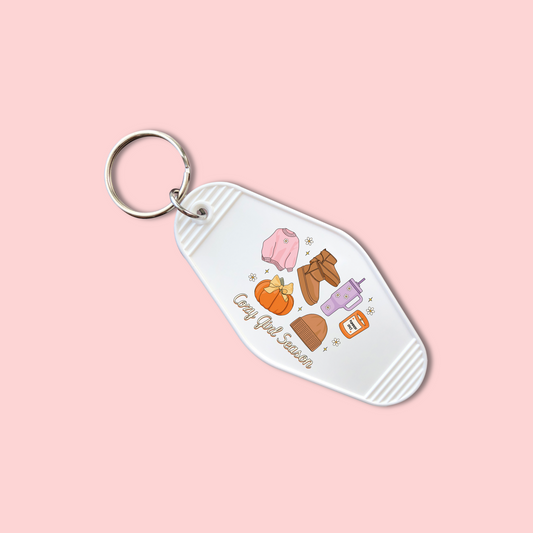 Comfy Fall Season (Set of 5) -  Keychain UV DTF Decal - July 22