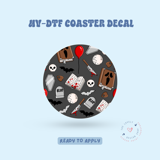 Horror - UV DTF Coaster Decal - Jun 11