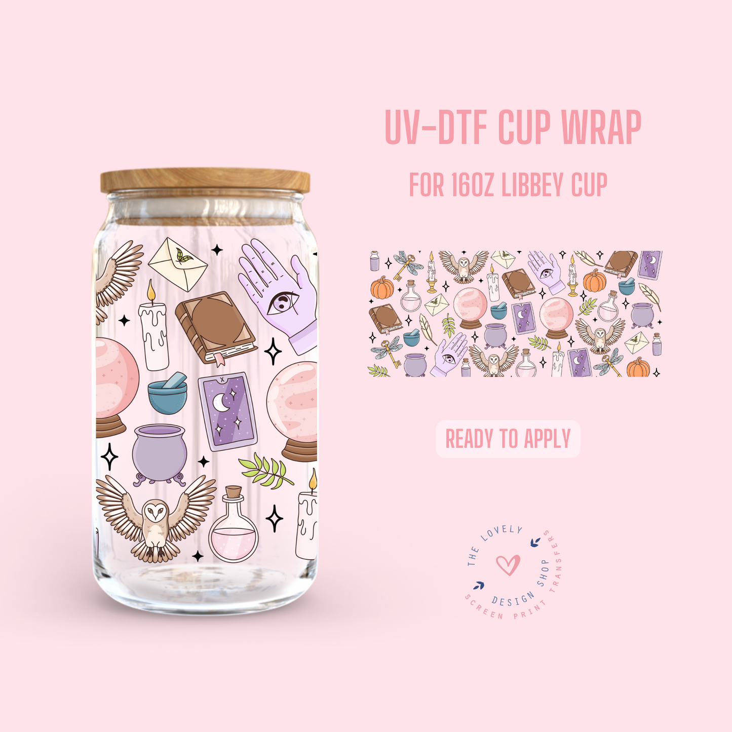 Magic - UV DTF 16 oz Libbey Cup Wrap - Aug 26