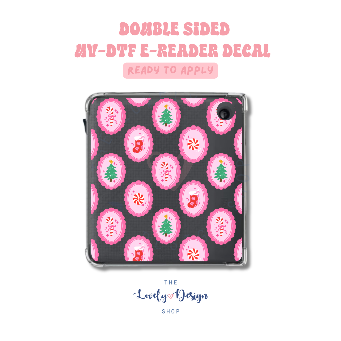 Christmas Frames - UV DTF E-Reader Decal - Sep 15