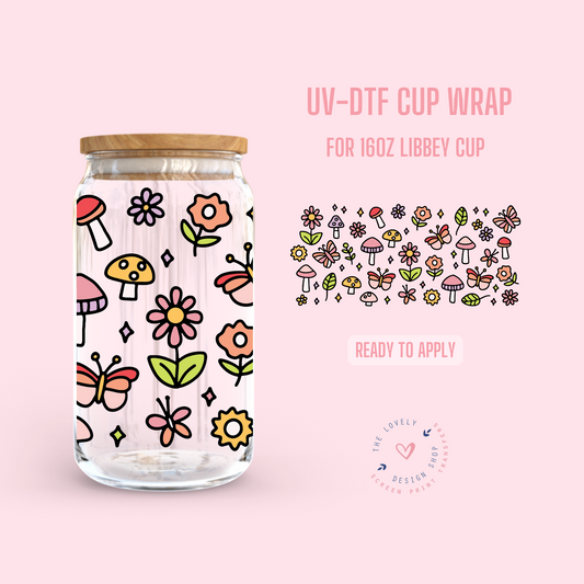 Magical Fields - UV DTF 16 oz Libbey Cup Wrap (Ready to Ship) May 13