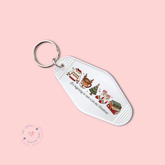 It's Beginning To Look A Lot Like Christmas -  Keychain UV DTF Decal - Sep 30