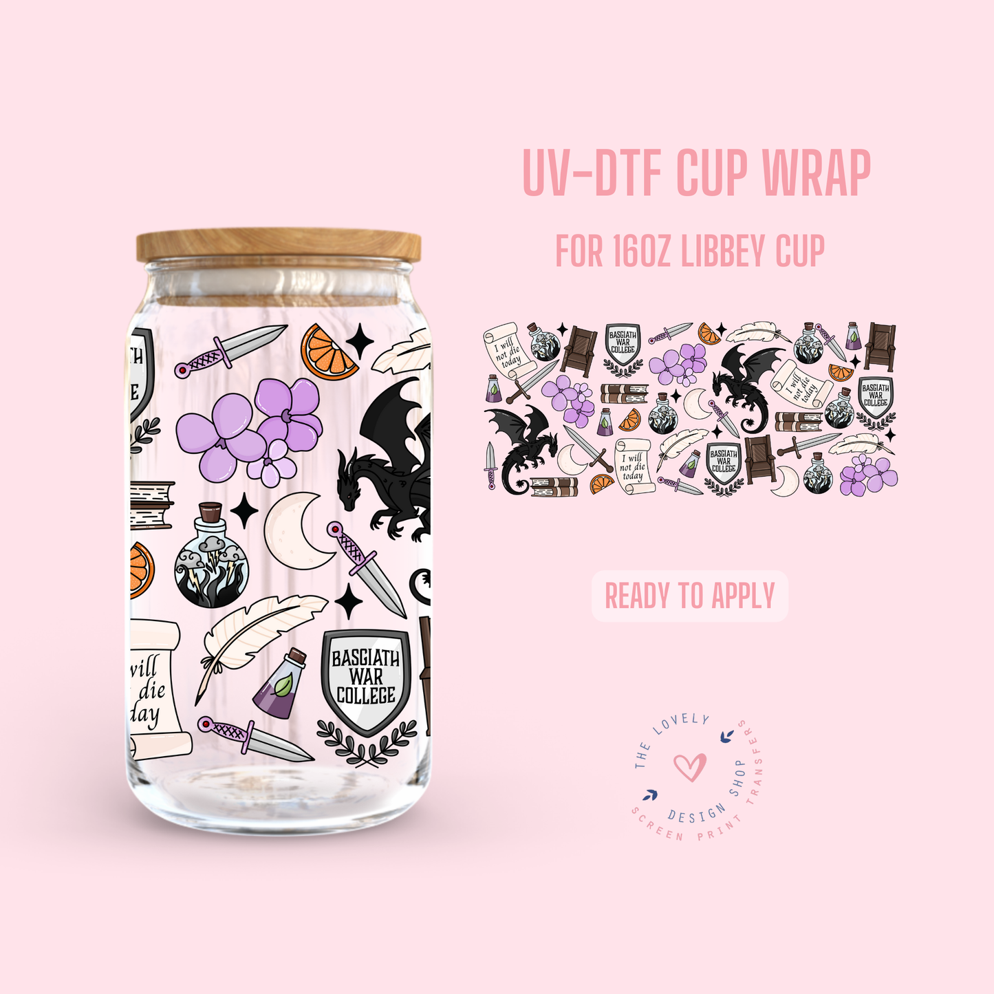 4W - UV DTF 16 oz Libbey Cup Wrap - Dec 2