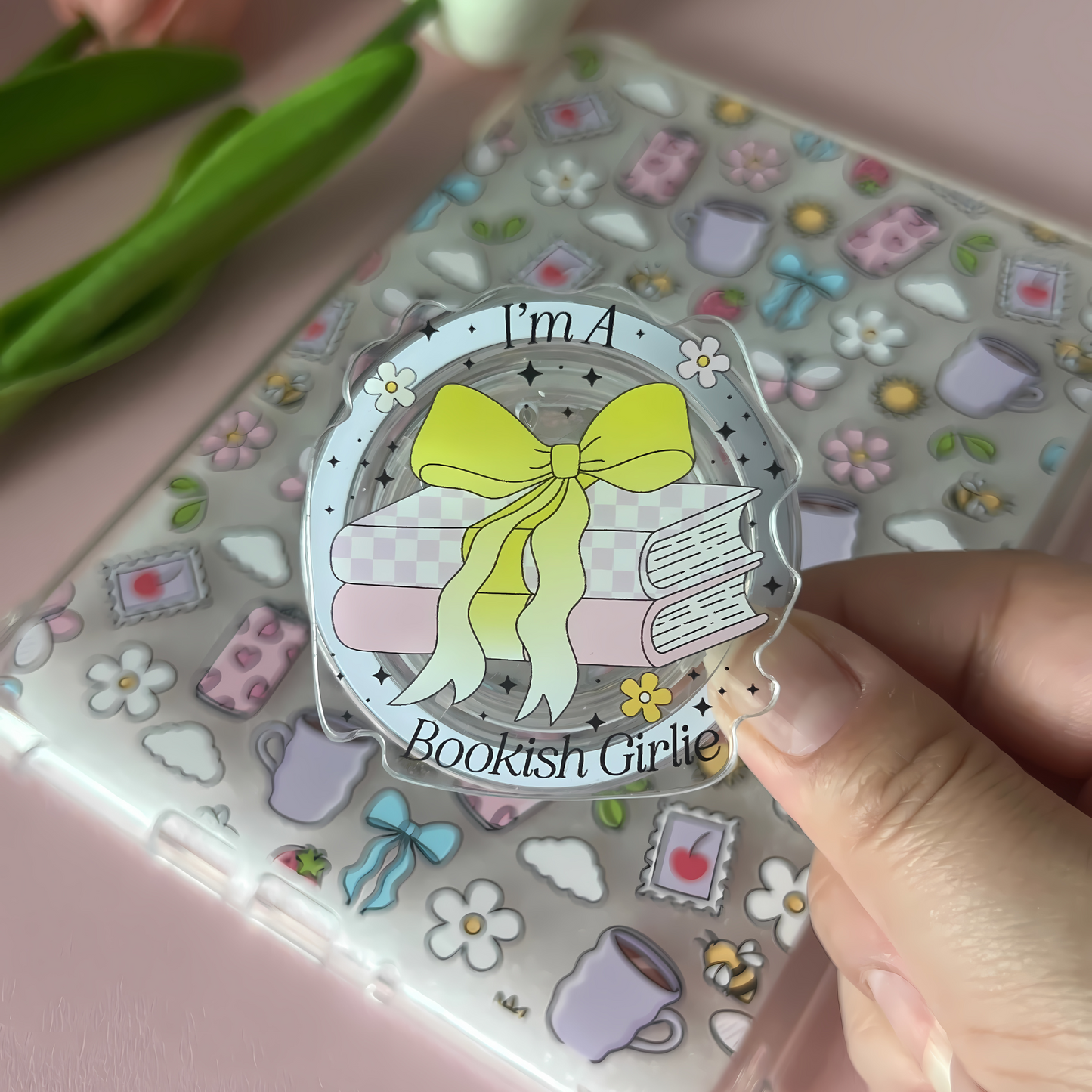 I'm A Bookish Girlie - Acrylic MagSafe Grip (Pack of 3)