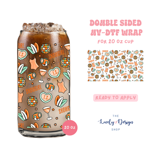 Showgirl Era - UV DTF 20 oz Libbey Cup Wrap - Aug 8