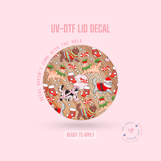 Cats Merry And Bright - UV DTF Lid Decal - Oct 8