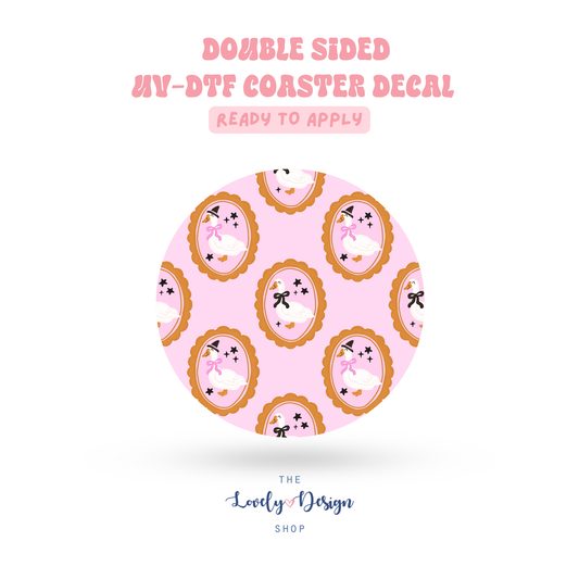 Spooky Geese - UV DTF Coaster Decal - Aug 8