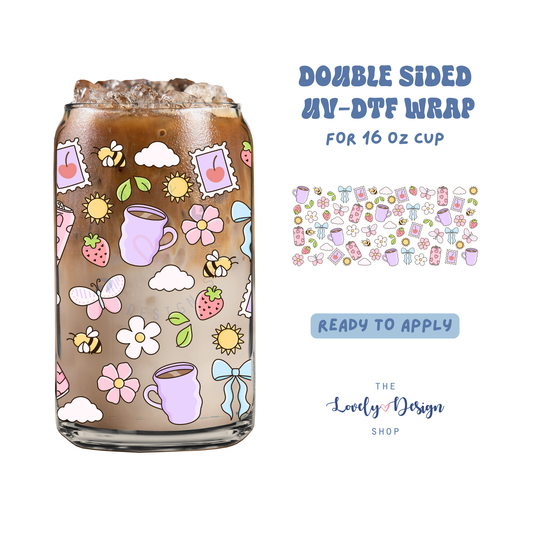Cutest Life - UV DTF 16 oz Libbey Cup Wrap - Aug 8