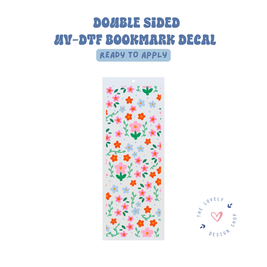 Summer Flower - UV DTF Bookmark Decal - Aug 8