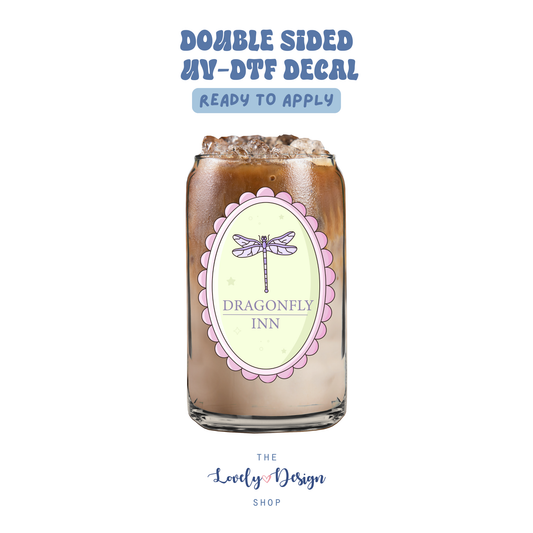 Dragonfly Inn Frame - UV DTF Cup Decal - Sep 15